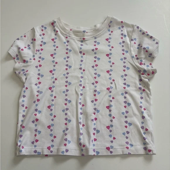 Roller Rabbit Falling Hearts Baby Tee Size Small - Picture 1 of 6